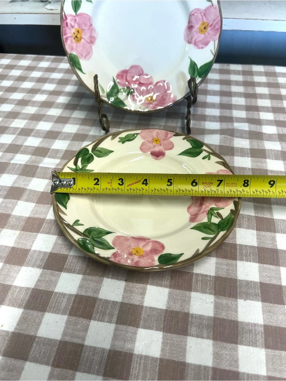 Vintage Franciscan desert rose plates replacement pink flower grandma core